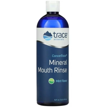 Ополіскувач для рота Trace Minerals ConcenTrace Mineral Mouth Rinse мінеральний зі смаком м'яти 473 мл - Pampik