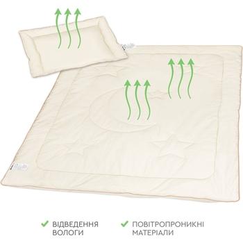 Набор детский Sonex Bamboo Baby: одеяло 110х140 см + подушка 40х55 см (SO102145) - Pampik - 8