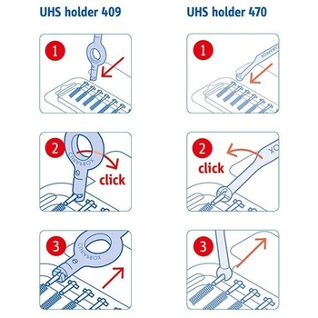 Набір міжзубних щіток Curaprox Start CPS 406, 0.9 мм, 5 шт. + 1 тримач UHS 409 + 1 тримач UHS 470 - Pampik - 6