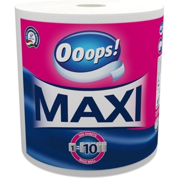 Бумажные полотенца Ooops! Maxi двухслойные, 500 отрывов, 1 рулон - Pampik