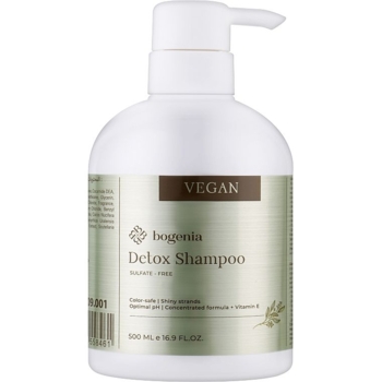 Бессульфатный шампунь для волос Bogenia Vegan Detox Shampoo 500 мл - Pampik