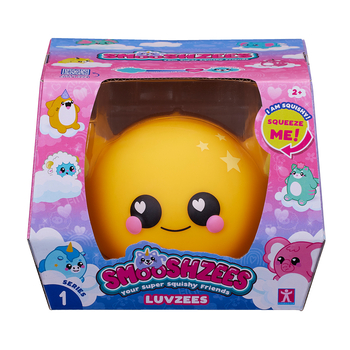 Игрушка-антистресс Smooshzees Luvzees Аксолотль Сонни коллекционная желтая (8227) - Pampik - 4