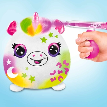 Набір для творчості Canal Toys DIY Airbrush Plush Сквіш Неон сюрприз (AIR022) - Pampik - 8