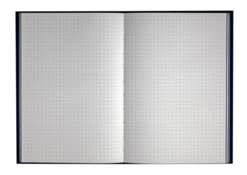 Блокнот діловий Buromax Grateful А5, 96 аркушів, в крапку, обкладинка штучна шкіра, синій (BM.295319-02) - Pampik - 4