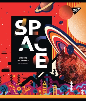 Набор тетрадей Yes Space abstract А5, в клетку, 18 листов, 10 шт. (765195) - Pampik - 2