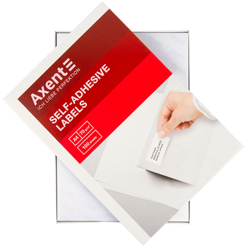 Этикетки с клейким слоем Axent 2468-A 100 листов A4 52.5x29.7 мм - Pampik - 3