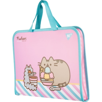 Папка-портфель Yes Pusheen Stormy FC на молнии с тканевыми ручками (492238) - Pampik - 2
