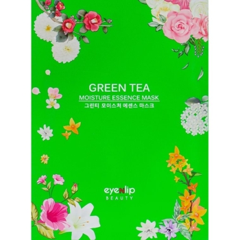Тканинна маска для обличчя Eyenlip Green Tea з екстрактом зеленого чаю, 10 шт. - Pampik