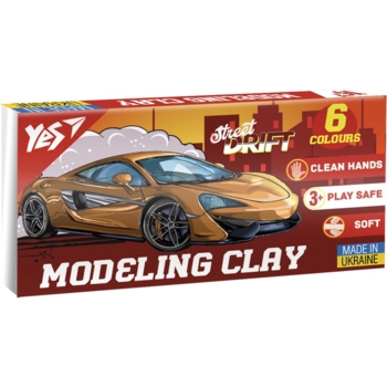 Пластилін Yes Drift King 6 кольорів, 120 г (540654) - Pampik