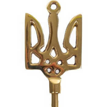 Ложка для взуття Elen Dekor Тризуб латунь 50 см (874-036) - Pampik - 2