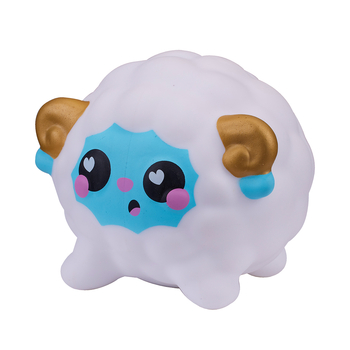 Игрушка-антистресс Smooshzees Luvzees Баранчик Блепо коллекционная белая (8229) - Pampik - 2