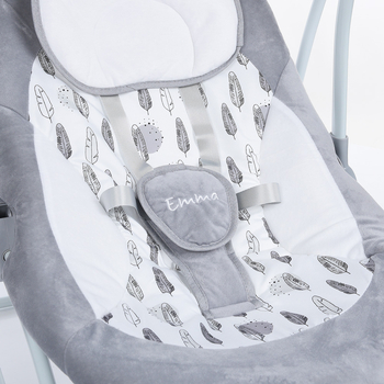 Качели-шезлонг El Camino ME 1076 Emma Gray Mint Feathes серая - Pampik - 6