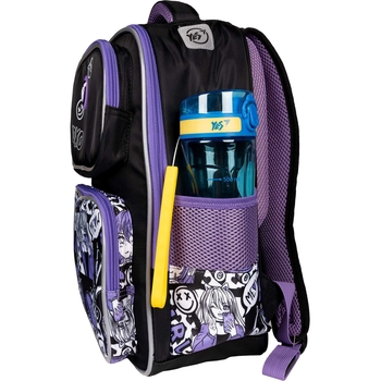 Рюкзак школьный Yes S-101 Anime, черный с фиолетовым (559590) - Pampik - 3