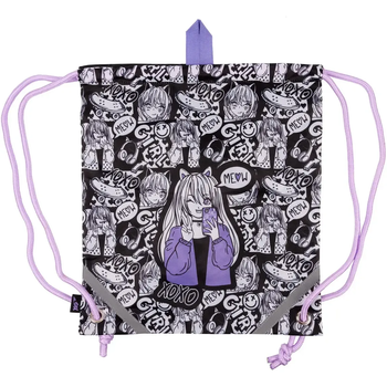 Сумка для обуви Yes SB-10 Anime, черный (559668) - Pampik