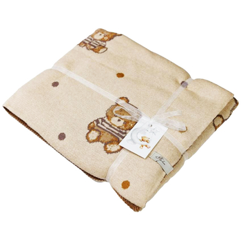 Плед Прованс Тедді 90х100 см бежевий (33718) - Pampik