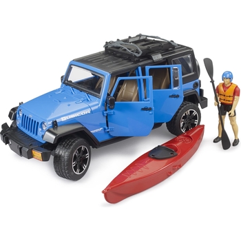 Игровой набор Bruder Автомобиль Jeep Wrangler Rubicon Unlimited с каяком и фигуркой 1:16 (02529) - Pampik - 5