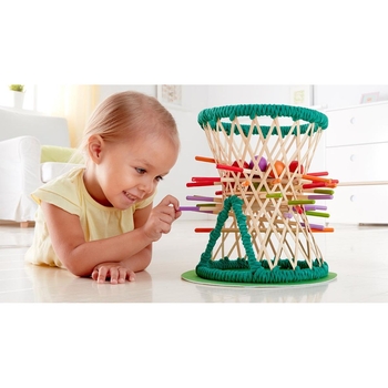 Головоломка из бамбука Hape Pallina с шариками (E5522) - Pampik - 4