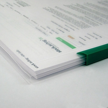 Папка-скоросшиватель с планкой Axent А4, 10 мм (1417-00-A) - Pampik - 2