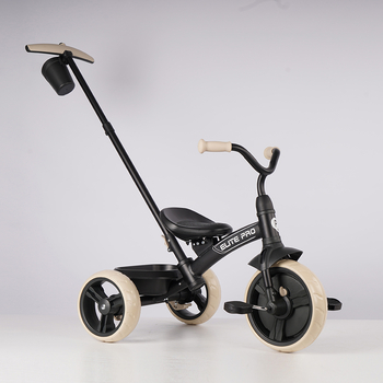 Велосипед трехколесный детский Qplay Elite Pro Black (T10-BEliteProBlack) - Pampik - 8