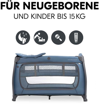 Детский манеж Hauck Play N Relax Dark Blue - Pampik - 2