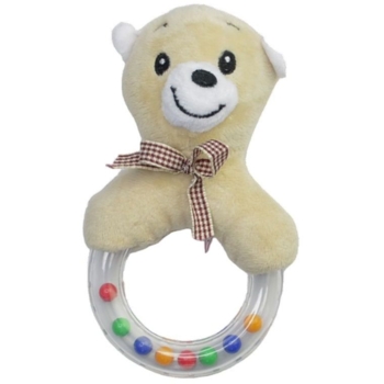 М’яка іграшка-брязкальце Lindo Ведмедик (F 1020) - Pampik