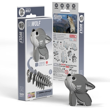 Збірна 3Д модель Eugy Зоопарк Вовк (XEG-040) - Pampik - 5
