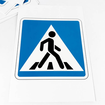 Карточки большие Зірка Дорожные знаки 32 шт. А5 20х15 см - Pampik - 8