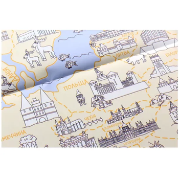 Розкладна карта-розмальовка Мандрівець Моя Європа (9789669441195) - Pampik - 3