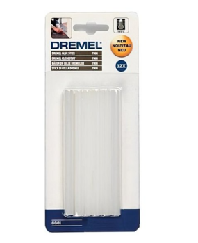 Стрижні клейові Dremel універсальні низькотемпературні прозорі 7 х 100 мм 12 шт., - Pampik - 2