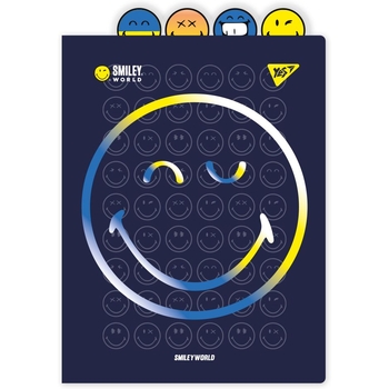Папка-куточок YES Smiley World А4 з фігурними роздільниками (492180) - Pampik