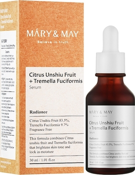 Сироватка з екстрактом зеленого мандарина та грибами тремелла Mary & May Citrus Unshiu + Tremella Fuciformis Serum 30 мл - Pampik - 2
