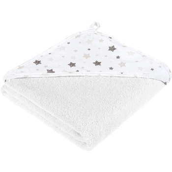 Куточок махровий Home line зірочки 90х90 см білий з бежевим і коричневим (179695) - Pampik