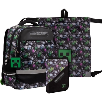 Рюкзак Yes S-52 Collection Minecraft с пеналом и сумкой (559789) - Pampik