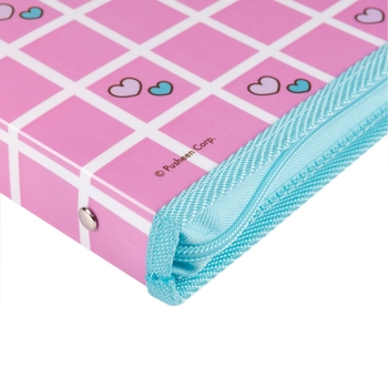 Папка факультативная Yes Pusheen Hearts А4 пластиковая, на молнии, с внутренним карманом (492222) - Pampik - 3