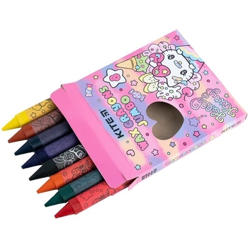 Мел восковой Kite Jumbo Hello Kitty, 8 шт. (HK24-076) - Pampik - 2