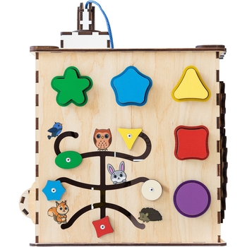 Бізікубик GoodPlay Інтелект з LED підсвічуванням 25х25х25 см (K105E) - Pampik - 10