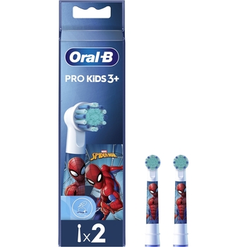 Змінні насадки до електричної зубної щітки Oral-B Pro Kids 3+ Spiderman EB10S, 2 шт. - Pampik - 2
