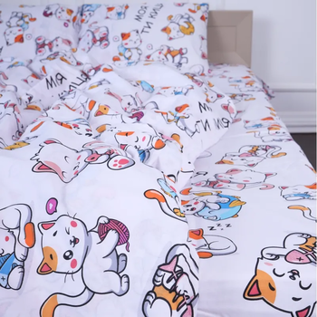 Простыня MirSon Бязь 17-4817 Lucerne 110х160 см красная (2200009020131) - Pampik