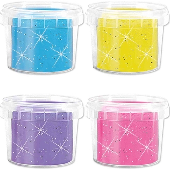 Незасихаюча маса для ліплення Ses Creative Feel good dough Блиск 4 кольори (00515S) - Pampik - 2