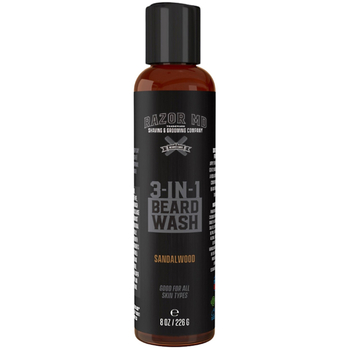 Засіб для миття бороди Razor Beard Wash Sandalwood 3 в 1 з екстрактом сандалового дерева 237 мл - Pampik