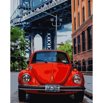 Картина по номерам Santi Ретро машина 40х50 см - Pampik