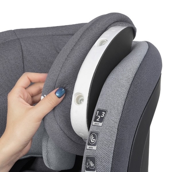Автокресло El Camino ME 1080-B Bristol 9-36 кг Royal Grey серое - Pampik - 6
