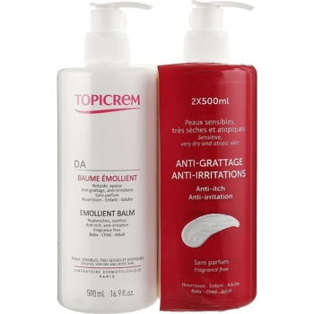 Бальзам для лица и тела Topicrem АД Смягчающий 2 шт. х 500 мл - Pampik