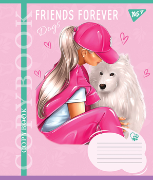 Набір зошитів Yes Friends forever А5, в лінійку, 24 аркуші, 20 шт. (67040) - Pampik - 6