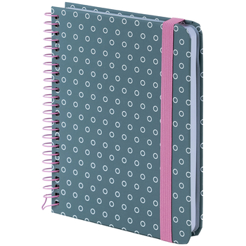 Блокнот на спіралі Axent B6+ клітинка 120 аркушів сірий (8461-2-A) - Pampik - 2