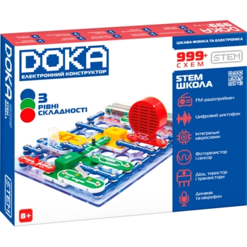 Конструктор електронний Doka Школа 999+ схем (D70708) - Pampik
