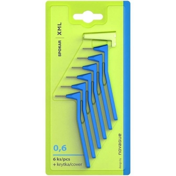 Межзубные ершики угловые Spokar ХМL 0.6 мм, 6 шт. - Pampik