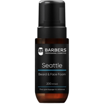 Піна для бороди та обличчя Barbers 2 в 1 Seattle 200 мл - Pampik