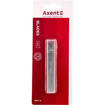 Леза для канцелярських ножів Axent 9 мм 10 шт. (6801-A) - Pampik