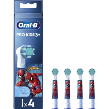 Насадки для электрической зубной щетки Oral-B Kids Человек-паук, 4 шт. - Pampik